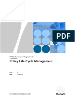 UPCC V300R006C10 Policy Life Cycle Management