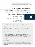 United States v. Keith Darnell Wilson, United States of America v. Elvin Porter, 14 F.3d 598, 4th Cir. (1993)