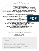 Pension Benefit Guaranty Corporation v. Dorsey Corporation Chattanooga Glass Company Glass Bottle Blowers Association of the United States and Canada Afl-Cio American Flint Glass Workers Union, Afl-Cio, in Re: Maryland Glass Corporation, Non-Salaried Employees Pension Plan Maryland Glass Corporation, Salaried Employees Pension Plan, 814 F.2d 655, 4th Cir. (1987)