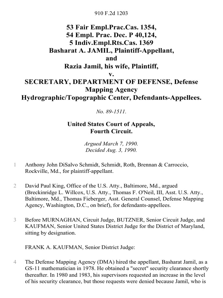 United States Court of Appeals, Fourth Circuit | PDF | Civil Rights Act ...