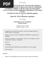 United States v. Shiron R. Vick, 972 F.2d 344, 4th Cir. (1992)