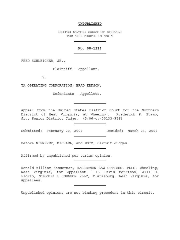 Unpublished | PDF | Summary Judgment | Separation Of Powers