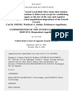 Carl R. Smink Winifred A. Smink v. Commissioner of The Internal Revenue Service, 85 F.3d 617, 4th Cir. (1996)