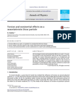 Ann Phys (NY) 346-51 Torsion and Noninertial Effects On A Nonrelativistic Dirac Particle PDF