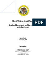 BIA Procedural Handbook-Grant of Easement For Right of Way On Indian Lands PDF
