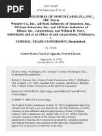 All-State Industries of North Carolina, Inc., Abc Storm Window Co., Inc., All-State Industries of Tennessee, Inc., All-State Industries, Inc., and All-State Industries of Illinois, Inc., Corporations, and William B. Starr, Individually and as an Officer of Said Corporations v. Federal Trade Commission, 423 F.2d 423, 4th Cir. (1970)