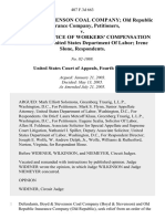 Boyd and Stevenson Coal Company Old Republic Insurance Company v. Director, Office of Workers' Compensation Programs, United States Department of Labor Irene Slone, 407 F.3d 663, 4th Cir. (2005)