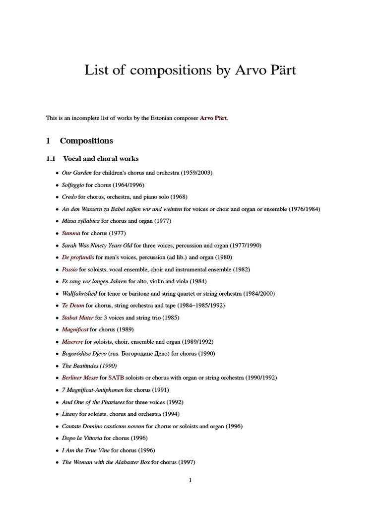 Annum Per Annum Arvo Part Pdf File