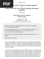 United States v. Lindsay Saintil, A/K/A Gregorie Michelin, 910 F.2d 1231, 4th Cir. (1990)
