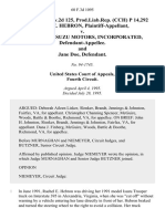 27 Ucc Rep - Serv.2d 125, Prod - Liab.rep. (CCH) P 14,292 Rachel E. Hebron v. American Isuzu Motors, Incorporated, and Jane Doe, 60 F.3d 1095, 4th Cir. (1995)