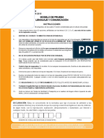 2015 Demre Modelo Prueba Lenguaje PDF