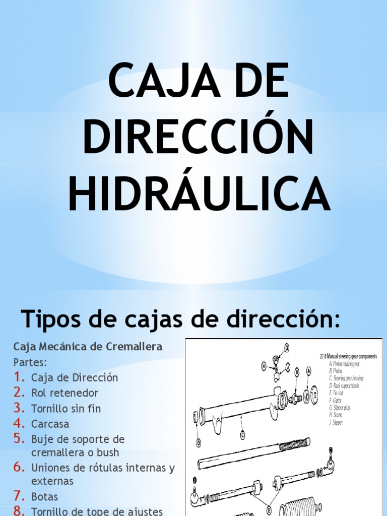 Caja de Dirección Hidráulica | PDF | Bomba Tornillo