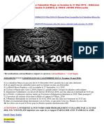 25-05-2016-10 Raisons Pour Lesquelles Le Calendrier Maya Se Termine Le 31 Mai 2016