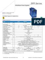 DPP Series: 15-100W, 5-48V Output DIN Rail Mount Power Supplies