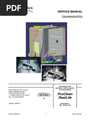 dishwasher aeg electrolux symbols switch manual service