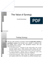 Mergers Guide . Calculation of synergy