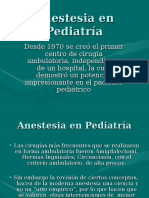 Anestesia en Pediatría
