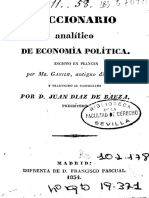 Diccionario Analítico de Economía Politica (Escuela Clásica) PDF