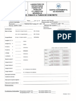 Datos Ensayo Tubos de Concreto Formulario