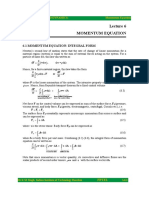 Momentum Equation