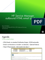 HP SERvice Manager HTML Notification