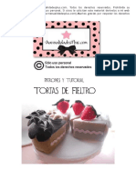 Patrones y Curso Tortas en Fieltro (6 Porciones) HTTP WWW Manualidadesplus Com