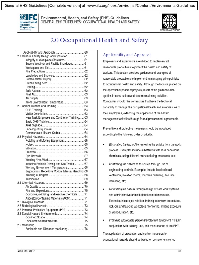 2 Occupational Health and Safety PDF | PDF | Occupational Safety And ...