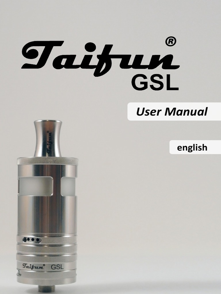150911-2 Taifun GSL - Manual E | PDF | Screw | Manufactured Goods