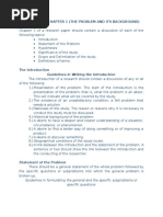 Writing Chapter 1 of Research | PDF | Hypothesis | Scope (Computer Science)