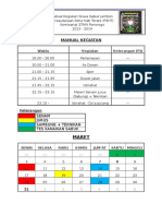 Jadwal Kegiatan Siswa Sabuk Jambon