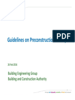 Guidelines on Preconstruction Survey