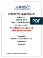Effective Leadership Case Study Assignment