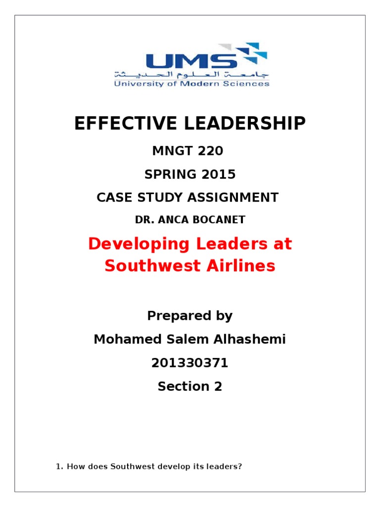 Leadership case studies scenarios image
