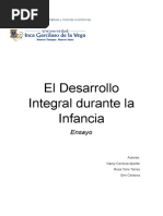 El Desarrollo Integral Durante La Infancia