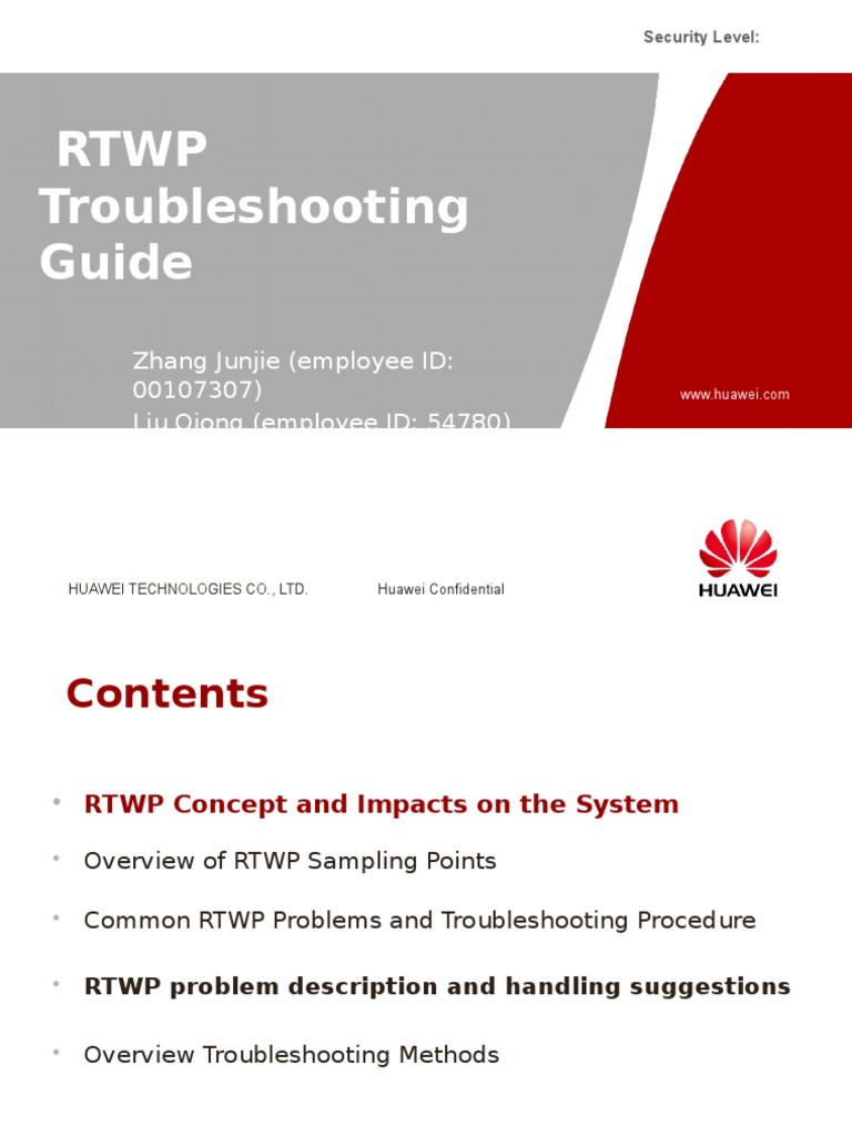 RTWP Troubleshooting Guide for Telecom | PDF | High Speed Packet Access ...