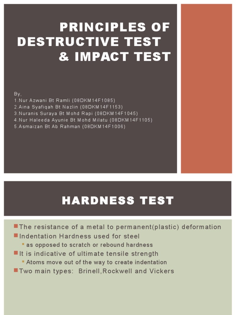 Material Science Hardness Production And Manufacturing