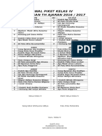 Daftar Piket Kls IV