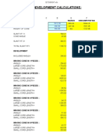 Cone Development Calculations:: Enter Data: Radius Circumf Pie Dia