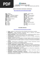 Química medicinal - Abreviaturas