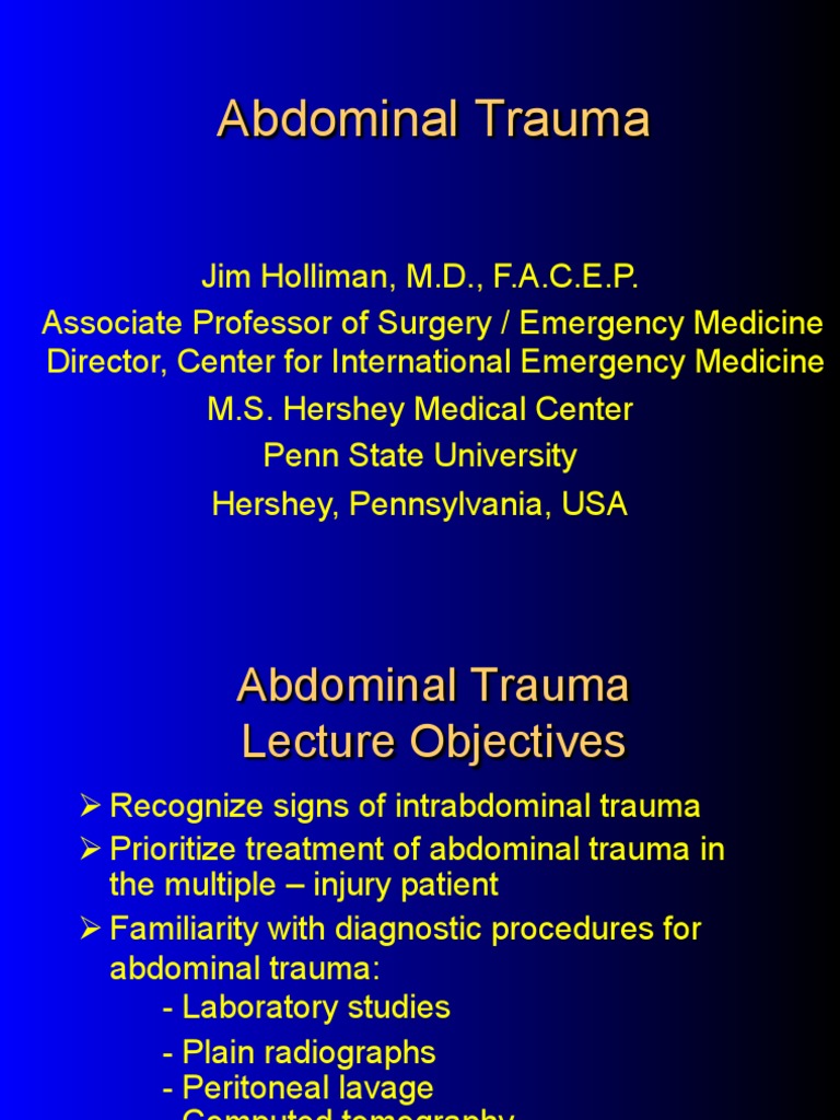 Abdominal Trauma The One Statement You Must Know - yvpxyvj