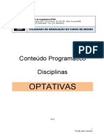 Conteudo Programatico Disciplinas Optativas