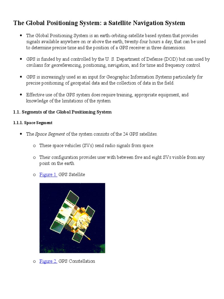 GPS Material PDF Global Positioning System Geography
