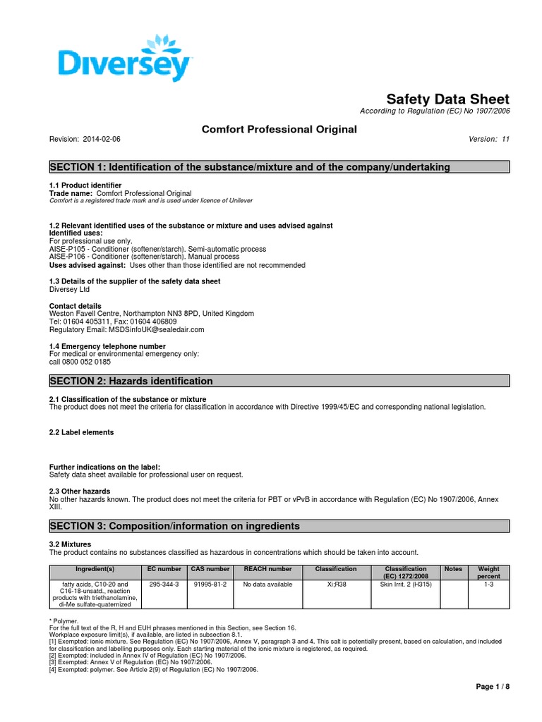Diversey C3010.pdf Toxicity Biodegradation