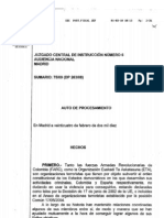 Sumario Del Juzgado Central de Espana Que Vincula A ETA FARC y Chavez