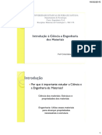 Aula 1 - Ciencia e Engenharia Dos Materiais PDF