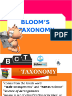 Bloom's Taxonomy of Learning