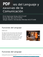 funciones del lenguaje y axiomas de la c 