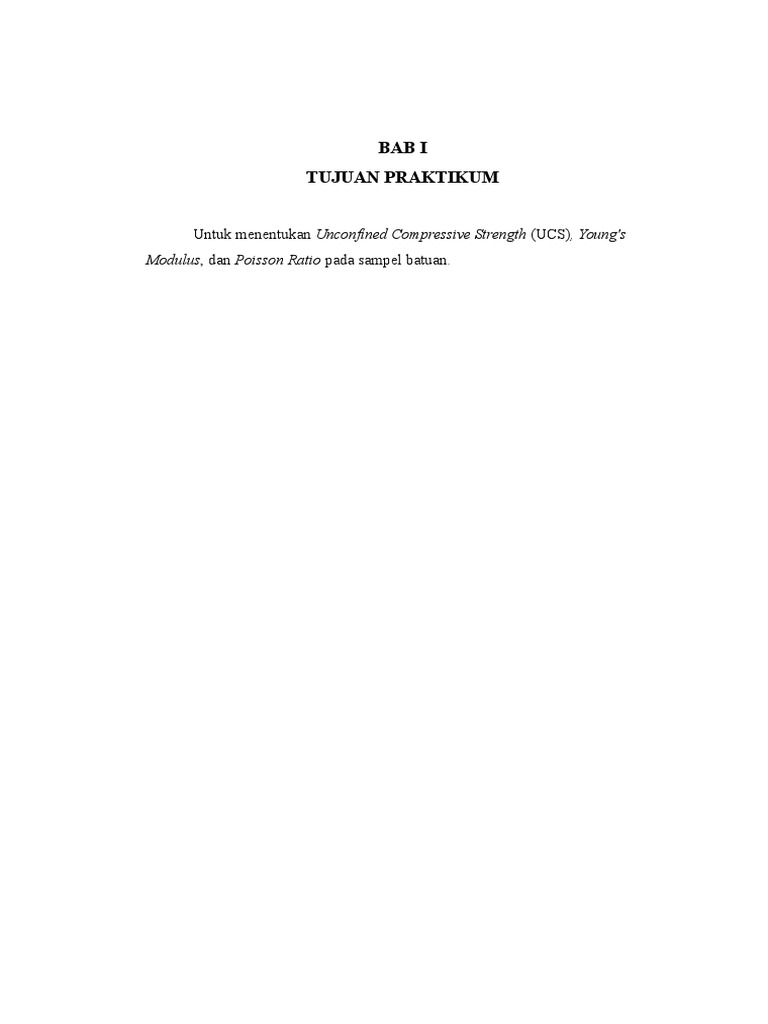 Uji Kuat Tekan Uniaksial Batuan UCS | PDF | Sains & Matematika