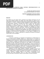MODELOS   META-TEÓRICOS   PARA   ESTUDOS   EPISTEMOLÓGICOS  DO  PROCESSO DE PESQUISA ACADÊMICA 