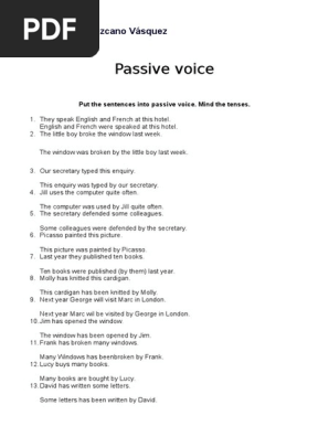 Passive Voice 2